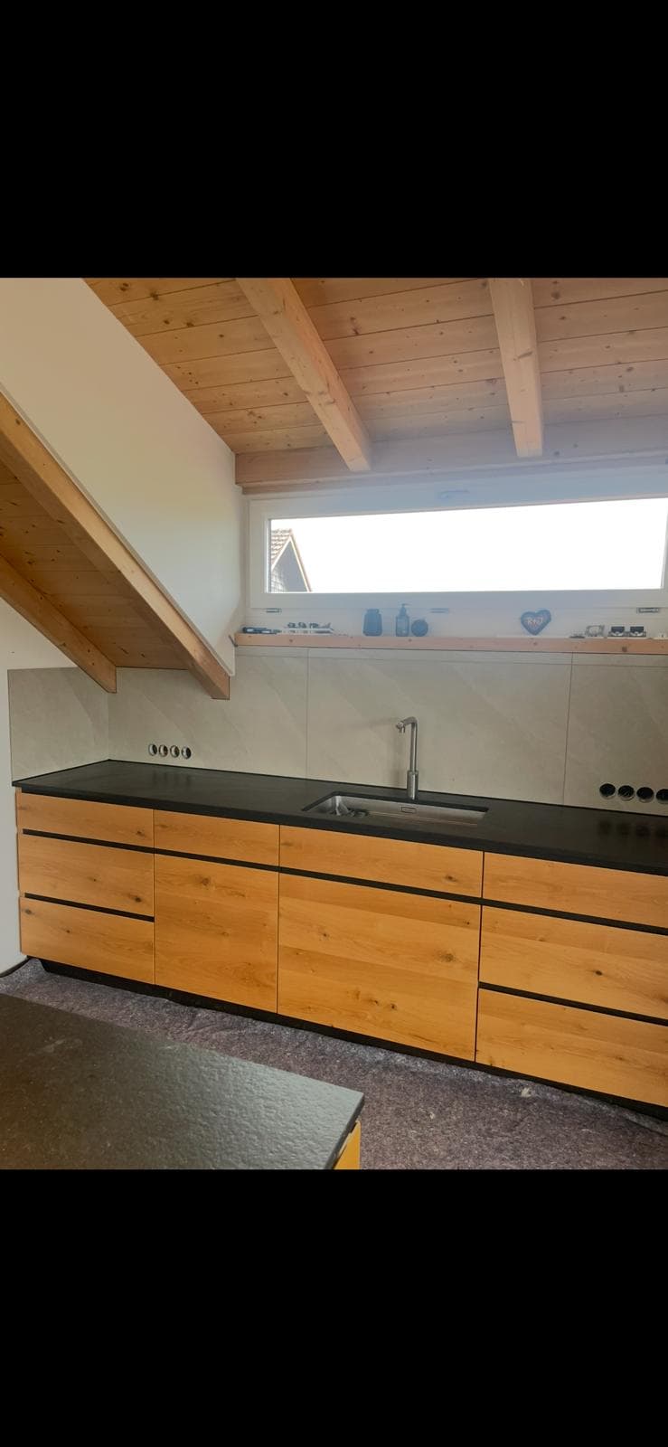 Neubau Wohnküche Teisendorf - 60×120 cm Fliesen 1