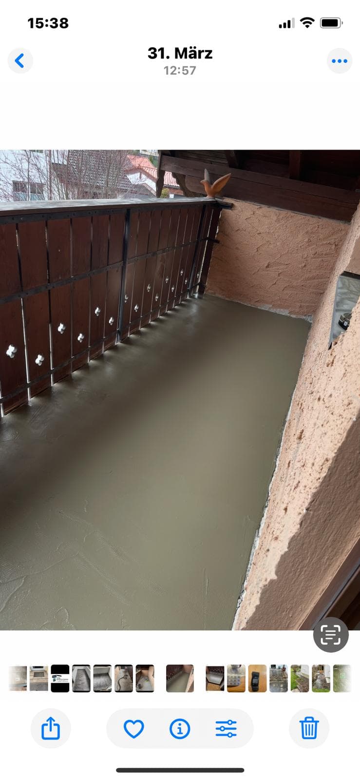 Balkon Sanierung mit 2K-Abdichtung - Surberg 3